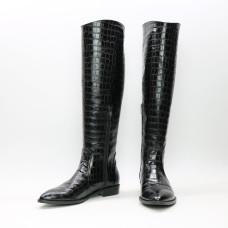 Високі чоботи під рептилію Арт. 104-5