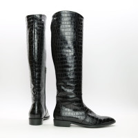 Високі чоботи під рептилію Арт. 104-5