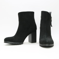 Ботильоны из черного велюра  Арт. 52-5