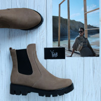 Челсі з бежевого нубуку Арт. 12-1(S2)