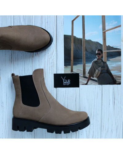 Челсі з бежевого нубуку Арт. 12-1(S2)