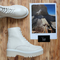 Бежеві шкіряні черевики Арт. As-8/22