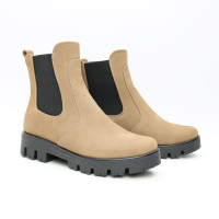 Челсі з бежевого нубуку Арт. 12-1(S2)