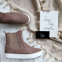 Челсі з бежевого велюру Арт. 12-1/21613