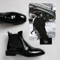 Лакові Челсі із квадратним носом Арт. 105-2