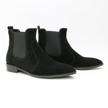 Чорні Челсі із замші з гострим носиком Арт. 104-3