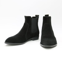 Чорні Челсі із замші з гострим носиком Арт. 104-3