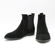 Чорні Челсі із замші з гострим носиком Арт. 104-3