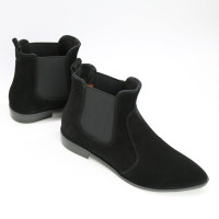 Чорні Челсі із замші з гострим носиком Арт. 104-3