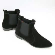 Чорні Челсі із замші з гострим носиком Арт. 104-3