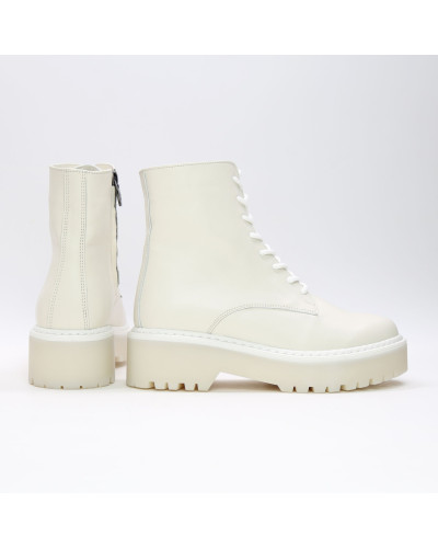 Бежеві шкіряні черевики Арт. As-8/22