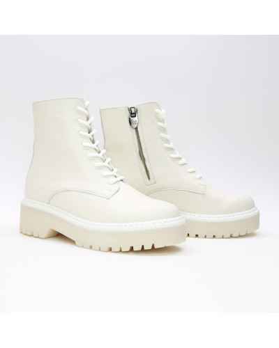 Бежеві шкіряні черевики Арт. As-8/22