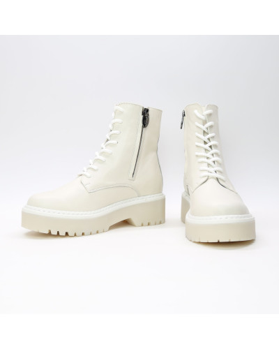 Бежеві шкіряні черевики Арт. As-8/22