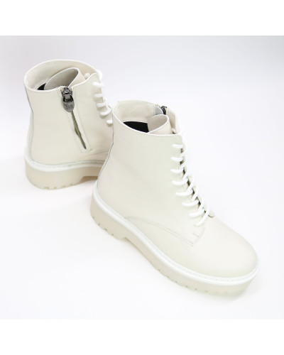 Бежеві шкіряні черевики Арт. As-8/22