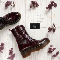 Лакові черевики під рептилію Арт. 12-30/22б/ф