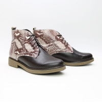 Черевики із шоколадної шкіри Арт. 12-20(Sn4)