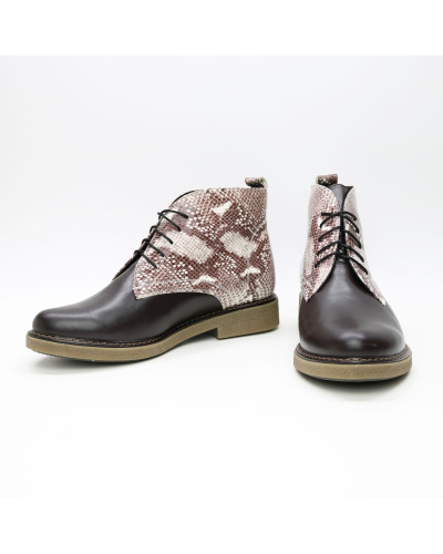 Черевики із шоколадної шкіри Арт. 12-20(Sn4)