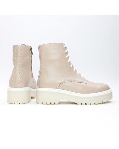 Бежеві черевики зі шкіри Арт. As-8/22