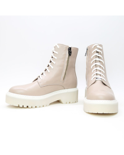 Бежеві черевики зі шкіри Арт. As-8/22