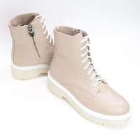 Бежеві черевики зі шкіри Арт. As-8/22