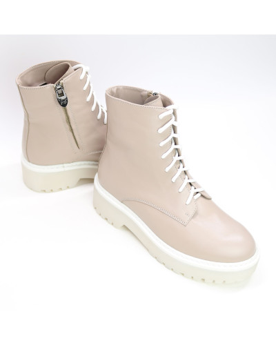 Бежеві черевики зі шкіри Арт. As-8/22