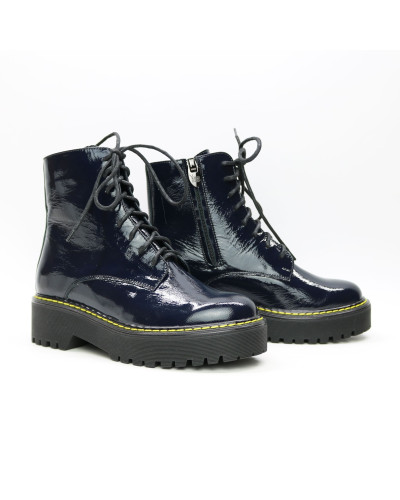 Лакові сині черевики Арт. As-8/22