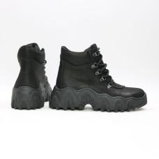 Черевики із чорного нубуку Арт. As-3/25