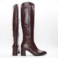 Класичні чоботи зі шкіри на підборах Арт. 657-14/47Ок