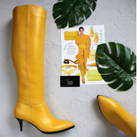 Класичні чоботи на шпильці Арт. 657-14/36