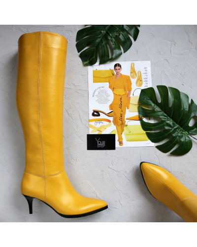 Класичні чоботи на шпильці Арт. 657-14/36