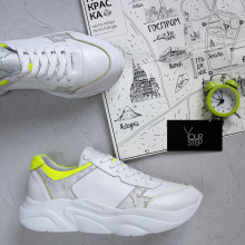 Кросівки з білої шкіри Арт. Т-3/21913