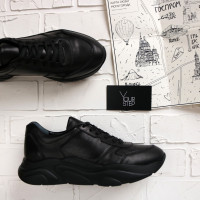 Кросівки з чорної шкіри Арт. Т-3/21913