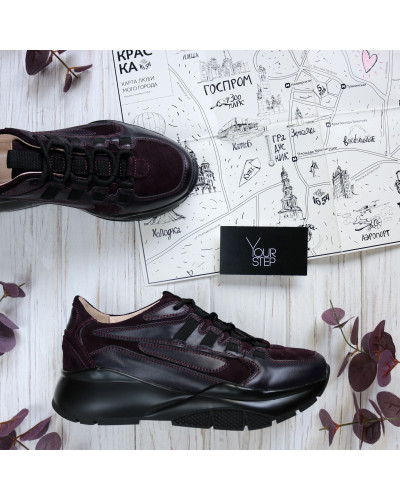 Кросівки зі шкіри та замші Арт. Kr-5/21974