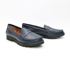 Мокасины из синей кожи флотар Арт. 05-10SE