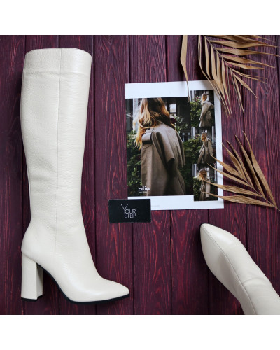 Бежеві чоботи Арт. 35-11/44Ок