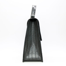 Сумка з сірої шкіри під крокодил Арт. YS-1001