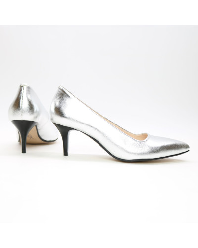 Туфлі-човники срібного кольору Арт. 657-1/36