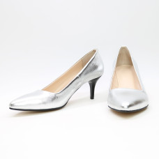 Туфлі-човники срібного кольору Арт. 657-1/36