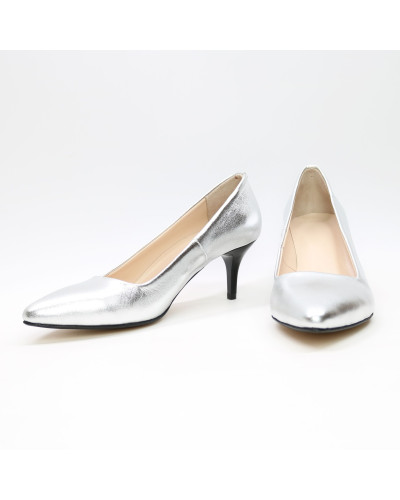 Туфлі-човники срібного кольору Арт. 657-1/36