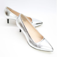 Туфлі-човники срібного кольору Арт. 657-1/36