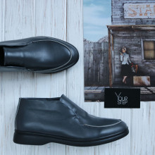 Высокие лоферы из кожи в темно-сером цвете Арт. 156-4