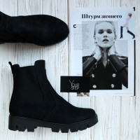 Челсі із чорного нубуку Арт. 12-1(S2)