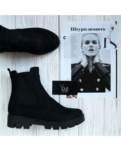 Челсі із чорного нубуку Арт. 12-1(S2)