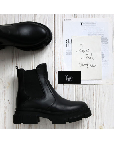 Челсі із чорної шкіри Арт. 12-1/260