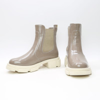 Бежеві Челсі з лакової шкіри Арт. 12-1/21074