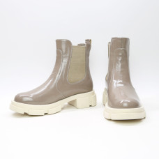Бежеві Челсі з лакової шкіри Арт. 12-1/21074