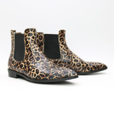 Челсі з гострим носиком зі шкіри "Леопард" Арт. 104-3