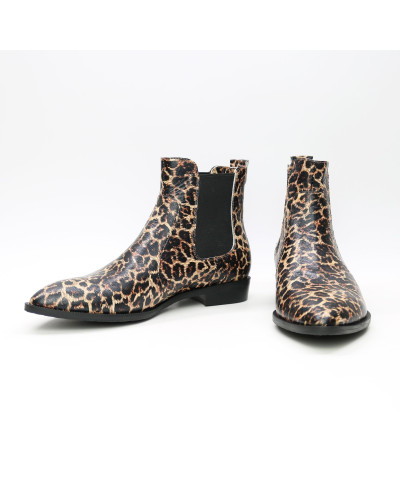 Челсі з гострим носиком зі шкіри "Леопард" Арт. 104-3