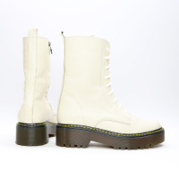 Черевики із бежевої шкіри Арт. 12-30/22б/ф