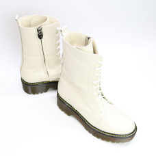 Черевики із бежевої шкіри Арт. 12-30/22б/ф